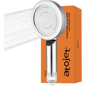 Premium Filtered Showerhead Crafted With Koreas Luxury Beauty Culture  Pure Carbon Filters for Softer Skin & Smoother Hair | Carbon Composite Filter | Single Showerhead (JNE300C-SNG-1) (Chrome)