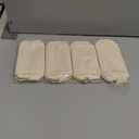 Dunzy 8 Pcs Makeup Bag Pu Leather Cosmetic Pouch Waterproof Small Toiletry Bag Portable Cosmetic Organizer Water Resistant Storage Purse for Lady Women Daily Storage Travel Organizer (Beige,Medium)