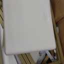 SUPERJARE 35.4" White and Gold Desk with 2 Drawers, Modern Makeup Vanity with Padded Stool, Small Computer Desk Home Office Desk for Writing Study Bedroom