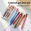 2 x Colored Pens 18 Pack, Colorful gel ink Pens Retractable Quick Dry 0.5mm Fine Point for Bullet Journaling, Note Taking, Coloring, Planning & Art Supplies (6 Pcs Vintage)