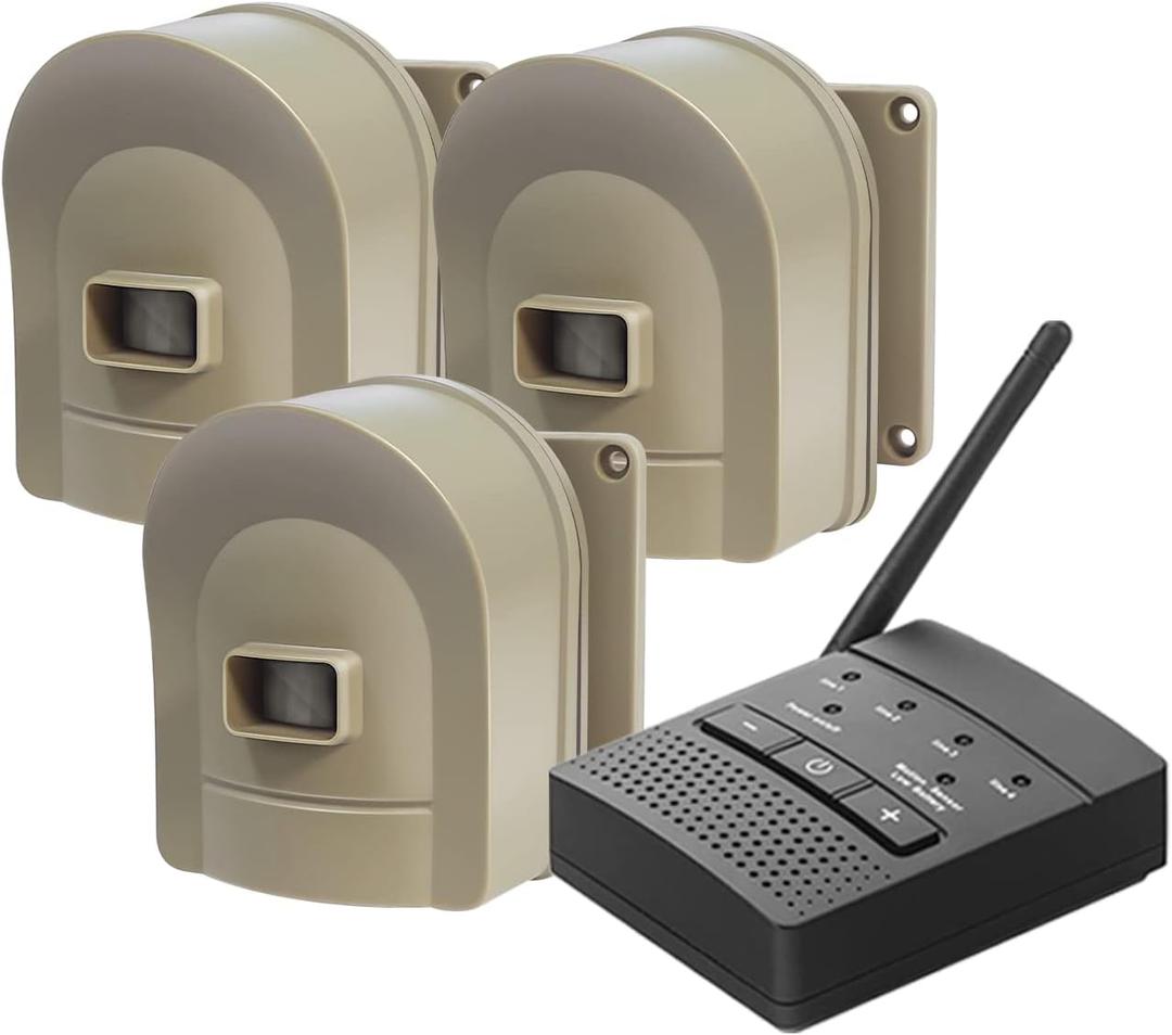 1/2 Mile Hosmart Driveway Alarm Wireless Sensor System & Driveway Sensor Alert System Weatherproof Security Outdoor Motion Sensor & Detector