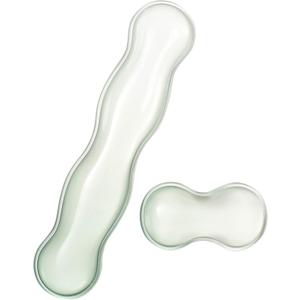 Ergonomic Gel Keyboard and Mouse Wrist Rest Set  Green Clear Wrist Rest for Computer Keyboard 60%/68%/75%, Keyboard Cushion, Comfort & Support for Typing and Gaming