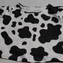 Cosplaya Adult Womens Cow Print Crop Top Shirt - Sexy Tshirt Men Women Teens Cosplay Halloween Costume S