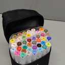 Caliart Art Markers, 41 Colors Alcohol Based Markers Pen Set Colored Dual Tip Fine & Chisel Permanent for Adults Coloring Book Drawing Illustration Sketch Highlighters Card Making