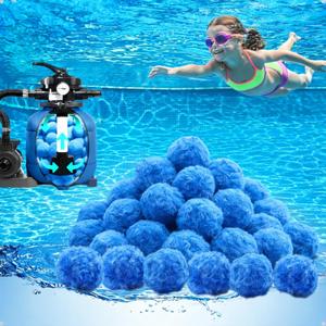 Pool Filter Balls 3LB for Sand Filter, Replace 100 lbs Sand, Reusable Pool Filter Media Balls for Pump, Ultra Fine Filtration, No Clogging, Less Backwash, for Swimming Pools