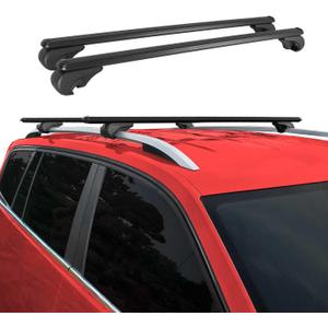 OMAC Roof Rack Cross Bars for Subaru Outback 2010-2014 Lockable 165Lbs Alu Black 2Pcs fits Cargo Carriers Kayak Canoe Bike Snowboard