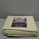 DECOLURE 100% Viscose Derived from Bamboo Sheets King Size 4pcs - Ultra Soft & Luxuriously Cooling, 17" Deep Pocket, Double Stitching, Perfect for Hot Sleepers - King Bed Sheets (Creme)