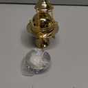 Needzo High Polished Brass Cross Design Hanging Church Thurible Censer with Chain, 4 3/4 Inch