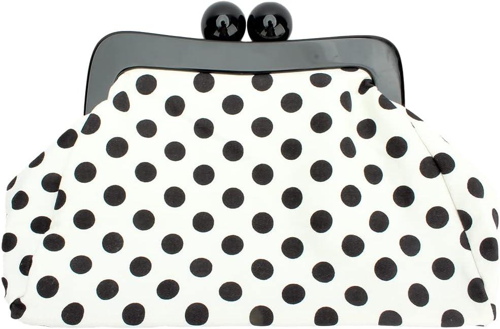 Polka Dot Evening Bag Clutch Purse for Women Wedding Party Handbag Cocktail Bag