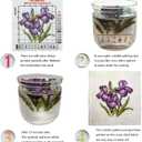 Findvoor Stamped Cross Stitch Kits for Beginners Full Range of Cross Stitching Embroidery Pattern for Adults, 11CT DIY Needlepoint Embroidery Starter Kits-Flower Skeleton 15.7x19.7 inch