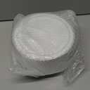 Goodluck 50 Pack Plastic Bowls with Silver Rim, 12oz Disposable Soup Bowls for Weddings, Parties, Dinners, Catering, and Everyday Use