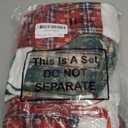 Honoson 72 Pieces 7 Inch Christmas Stockings Bulk Mini Buffalo Plaid Stocking Classic Stocking Red and Green Plaid Design Small Christmas Stockings Rustic Socks for Xmas Holiday Decorations