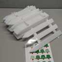 Christmas Tree Fences 24PCS: Sticker DIY Christmas Tree Gate White Picket Fence for Xmas Holiday Party Decor Garden Home Office, Inches (24pcs-8.6ft)