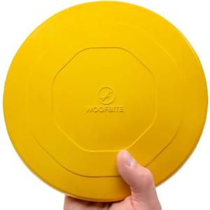 "Indestructible Dog Disc - Lifetime Replacement - Medium & Large Breed - Ultra Durable for Aggressive Chewers - Tough & Strong, Heavy Duty Natural Rubber Toy - Fetch, Tug, & Chew - 8in