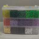10000Pcs Pony Beads Bulk 30 Colors for Kandi Bracelet Making | DIY Key Chains Rainbow Hair Braiding Kids Jewelry Crafts Gifts (5.73lb, Stack Box)