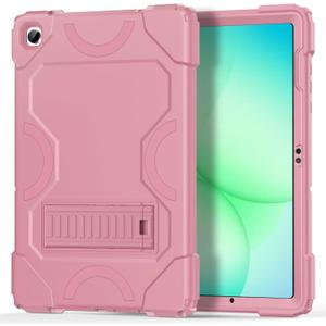 Case for Samsung Galaxy Tab A11 Plus 2026/ Tab A9 Plus 2023 11 inch, Military Grade Shockproof Protective Cover with Built-in Kickstand for A11+/ A9+ 11" Tablet, Rose Gold