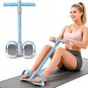 Upgraded Foot Pedal Resistance Band with Handle, 6-Tube Elastic Resistance Bands for Home Workout, Multifunction Exercise Equipment for Abdomen, Core/ABS, Waist, Arm, Leg