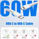 4Pack USB C to USB C Cable for iPhone 17/Air/16/15 Pro Max, Type C 60W Fast Charging Cord PD 3.0 Compatible for MacBook Pro/Air iPad, for Samsung S26/S25, for Air Pods [3FT+6FT+10FT+10FT]