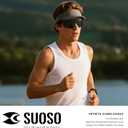 suoso Sports Cycling Glasses for Men: Lightweight UV400 Protection Sunglasses for Women Running Ride Pickleball Fishing TR90