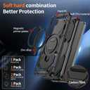 Dionsibei for Samsung Galaxy S25 FE Case Compatible with MagSafe with Kickstand Military Grade Drop Rugged Heavy Duty Protection Shockproof for Galaxy S25 FE Phone Case (Black)