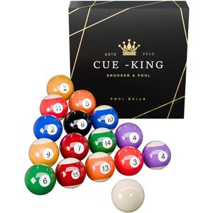 Pool Balls, Billiard Balls, Grade AA, 2-1/4 Regulation Size, Billiard Ball Set, Pool Table Balls, Pool Ball Set, Bolas De Billar, Premium Pool Balls