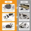 Chibery 10 Pack 1-1/4" 4D Overlay Soft Close Concealed Hinges for Face Frame Door, Control Closing Speed, Smooth Slow Self Close Hinges, Satin Nickel, 105 Open Angle Stainless Steel Cabinet Hinges