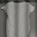 OQQ Women Bodysuits Ruched Short Sleeve Square Neck Stretch Lounge Travel Bodysuits (White, S)