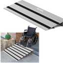 2" Rise Door Threshold Ramp with Updated Fixable Screws, Stable Portable Wheelchair Ramp for Home Steps, Aluminum Door Entry Ramps for Scooters, Power Chairs, Walkers, 800LBS Load Capacity