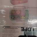 Paris Hilton 2-Pack Bento Style Snack Boxes, 7-Compartment Lunch Containers with Built-In Phone Stand, Removable Dividers and Dip Containers, Pink Heart Print