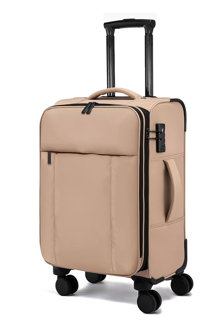 LOVEVOOK Carry On Luggage 22x14x9 Airline Approved,20 Inch Softside Suitcases with Wheels,Lightweight Spinner Carry on Suitcase with TSA Lock,Soft Water-Resistant Large Capacity Luggage for Travel