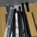 IFELS 2 Pack Heavy Duty Curtain Rods for Windows 72 to 144 Inch, 1 Inch Black Adjustable Curtain Rod Set with Easy Installation and Modern Design (A1,Black,30-150",2Pack)