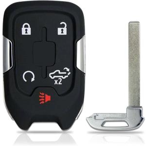 Key Fob Replacement Fits for GMC Sierra Chevy Silverado 1500 2500 3500 2019 2020 2021 2022 Keyless Entry Remote Control HYQ1EA HYQ1ES 5 Buttons