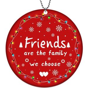 Friends Ornaments, Friends are The Family We Choose, Best Friend Christmas Ornament, Friend Ornaments for Women, Friendship Ornament, Friendship Gifts for Women