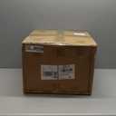 LEWIS&WAYNE Small Outdoor Side Table Patio 20 H Woven Rope Hourglass End Table with Glass Top Round Coffee Table for Living Room Outdoor Patio Backyard Poolside(Black)