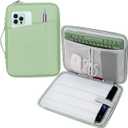 11.6-12.4 Inch Laptop Tablet Sleeve Bag Compatible with Lenovo ASUS Acer Dell HP Samsung 11.6" Laptop, Samsung Galaxy Tab S10+ S9+ Plus FE+/S8+/S7+ 12.4", Microsoft Surface Pro 7 12.3" Case (Mint Green)