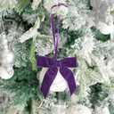 2 x 3.5" Purple Velvet Ribbon Bows, 12 Count - Pre-Tied Bows for Valentines, Christmas, Weddings & More