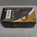 12 Pack E-Track O-Ring Tie-Down Anchors for Secure Motorcycles, Cargo Loads, Bikes in Trailers, Pickups, Vans, Trucks for E-Track System Accessories for Enclosed