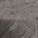 AKEWEI Womens V Neck Sweater Short Sleeve Lightweight Knit Summer Fall Tops with Decorative Buttons S Black