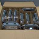 M MCIRCO 10-Pack,22 Oz Glass Meal Prep Containers,Glass Food Storage Containers with lids,Lunch Containers,Microwave, Oven, Freezer and Dishwasher (Gray)