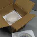 Bacon Grease Container with Strainer, Oil Keeper Can for Bacon with Silicone Spatula, Crackle Glaze Fat Container Keeper with Easy-Grip Handle (White)