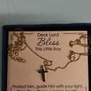 Gold Cross Necklace as Easter Baptism Gifts Boys, Cross Chian for Boys Stainless Steel Crosss Necklaces, Baptism Confirmation 1st Communion Gift for Boy