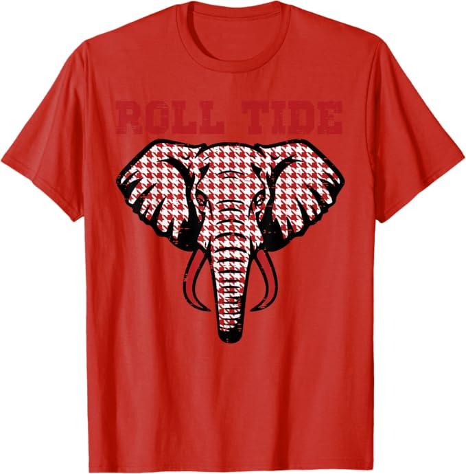 Elephant Roll Tide Women Kids Boys Girls Youth Teen Men TShirt, L