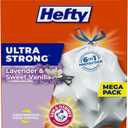 Hefty Ultra Strong Tall Kitchen Trash Bags, Lavender & Sweet Vanilla Scent, 13 Gallon, 80 Count