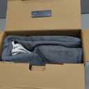 Calming Heat Massaging Vibrations Weighted Heating Pad by Sharper Image | Temperature Settings, Auto ShutOff Feature, Gift for Holidays, Women & Men 3 Heat, 6 Massage, 12” x 24”, 4 lbs