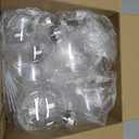 Clear Glass Christmas Ornaments, 3.15 inch DIY Christmas Ornaments Balls, Glass Ornaments for Crafts Fillable - 12 PCS