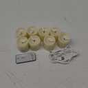 Homemory Rechargeable Flameless Candles with Timer Remote, 2" x 2" Realistic Battery Operated LED Votive Tea Lights, 12Pack Electric Fake Candle in Warm White (USB Charging Cable Included)