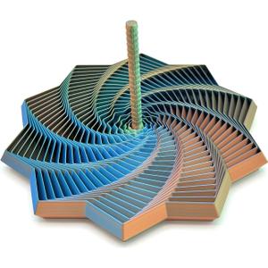 Expanded Sensory Fidget Star with Handle Visually Captivating and Satisfyingly Noisy! (Large)