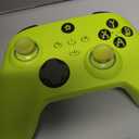 W&O Wireless Controller for With Xbox One, Xbox Series X/S, Xbox One X/S, PC, With RGB LED Light, Mappable Buttons, With 2.4GHZ Wireless Adapter Gamepad (Electric Volt)