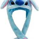 Women Girls Cute Animal Style Hat Ear Moving Jumping Hat Funny Bunny Plush Hat Cap for Cosplay Party Holiday