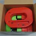 6 Pcs Lighted Christmas Ho Ho Centerpiece Decoration LED Letter Lights Sign Xmas Centerpiece Table Decor Christmas Tabletop for Bedroom Home Room Party Indoor Decor(Red,Fluorescent Green,6.3 inch)